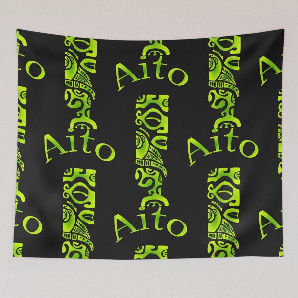 Item preview, TIKI AITO (green) designed and sold by Nesian-Tahiti.