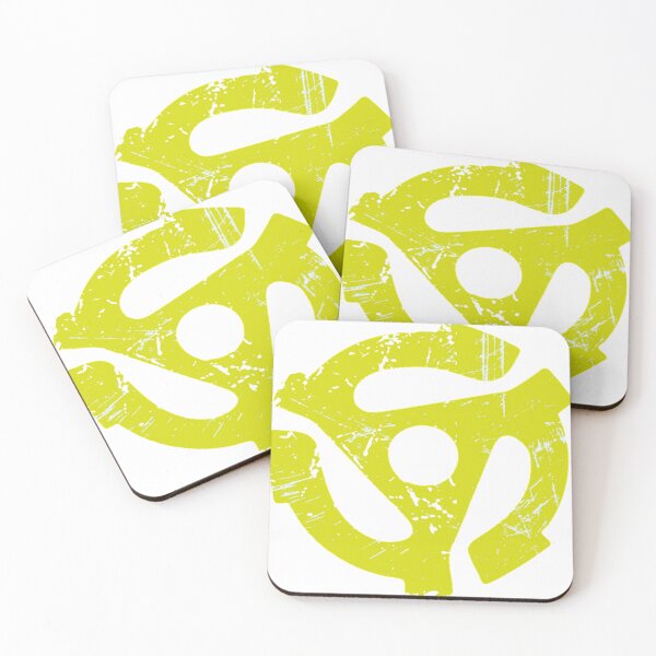 Item preview, 45 rpm Record adapter - Neon Yellow  designed and sold by Bad Zombie .