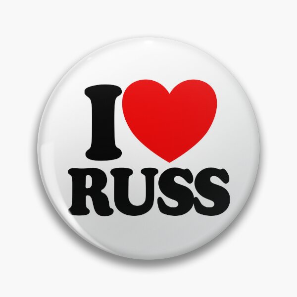 Item preview, I Love Russ Red Heart I Love Russ Gear designed and sold by DynamicDesign.