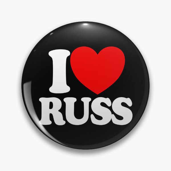 Item preview, I Love Russ Red Heart I Love Russ Gear designed and sold by DynamicDesign.