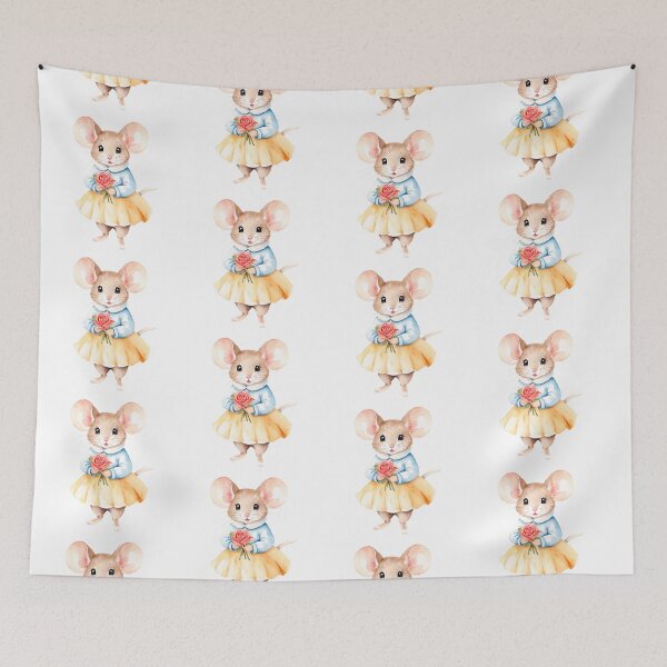 Item preview, Playful Watercolor Mouse designed and sold by Victoria Riabov.
