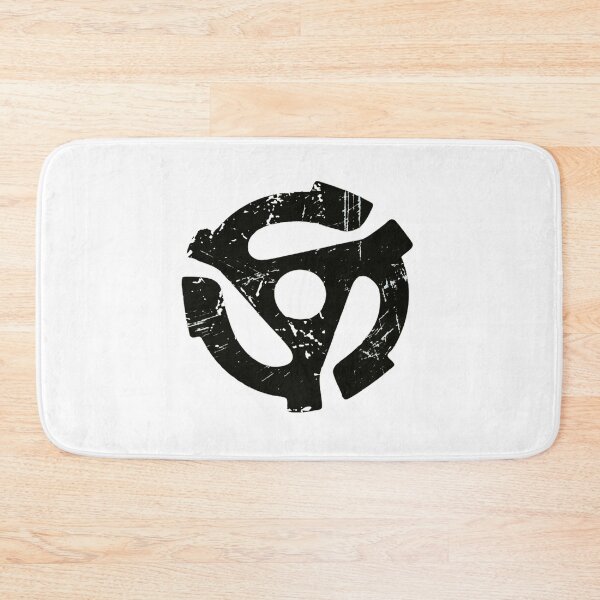 Item preview, 45 rpm Record adapter - Distressed Black designed and sold by Bad Zombie .