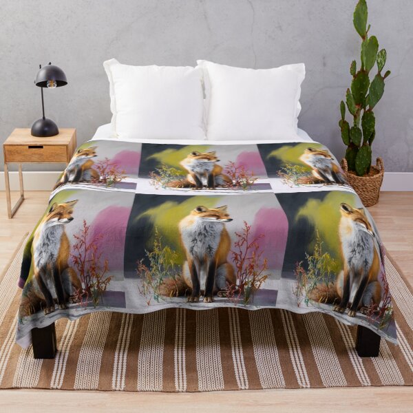 Artikelvorschau, Süßer Fuchs. Entzückender Fuchs, Aquarellfuchs, Fuchszeichnung, Blumenfuchs, Fuchsbild entworfen und verkauft von FoxVibes.