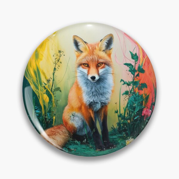 Artikelvorschau, Süßer Fuchs. Entzückender Fuchs, Aquarellfuchs, Fuchszeichnung, Blumenfuchs, Fuchsbild entworfen und verkauft von FoxVibes.
