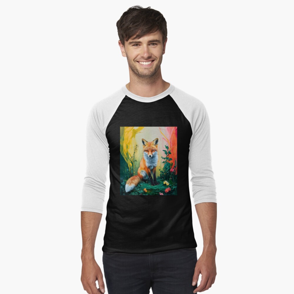 Item preview, Baseball ¾ Sleeve T-Shirt designed and sold by FoxVibes.