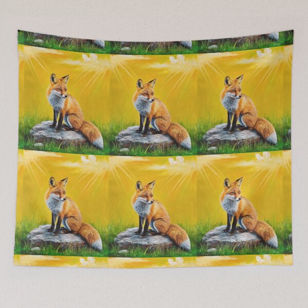 Item preview, Cute Fox. Adorable fox, watercolor fox, fox drawing, floral fox, fox image designed and sold by FoxVibes.