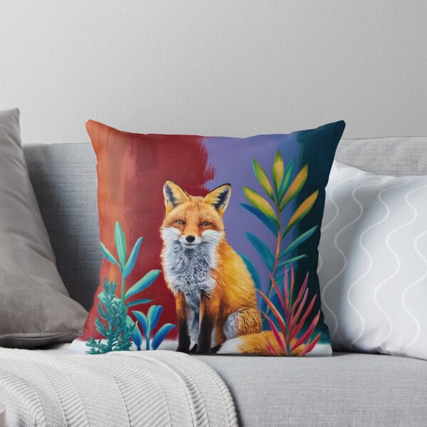 Item preview, Cute Fox. Adorable fox, watercolor fox, fox drawing, floral fox, fox image designed and sold by FoxVibes.