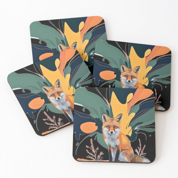 Item preview, Cute Fox. Adorable fox, watercolor fox, fox drawing, floral fox, fox image designed and sold by FoxVibes.