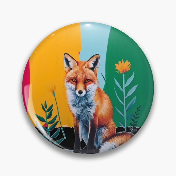 Item preview, Cute Fox. Adorable fox, watercolor fox, fox drawing, floral fox, fox image designed and sold by FoxVibes.