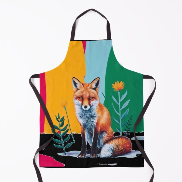 Item preview, Cute Fox. Adorable fox, watercolor fox, fox drawing, floral fox, fox image designed and sold by FoxVibes.