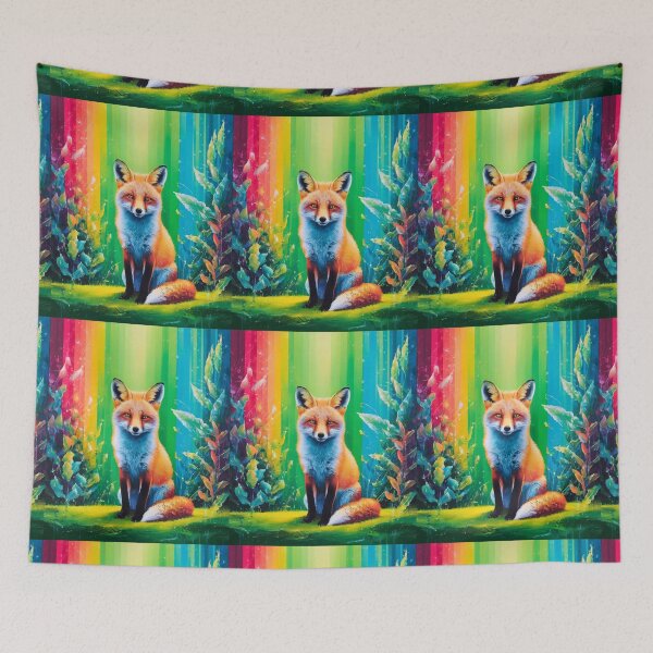 Artikelvorschau, Süßer Fuchs. Entzückender Fuchs, Aquarellfuchs, Fuchszeichnung, Blumenfuchs, Fuchsbild entworfen und verkauft von FoxVibes.