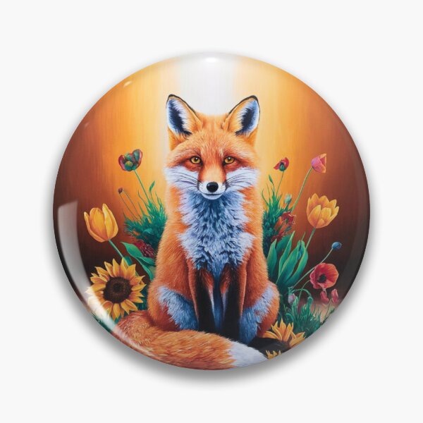 Artikelvorschau, Süßer Fuchs. Entzückender Fuchs, Aquarellfuchs, Fuchszeichnung, Blumenfuchs, Fuchsbild entworfen und verkauft von FoxVibes.
