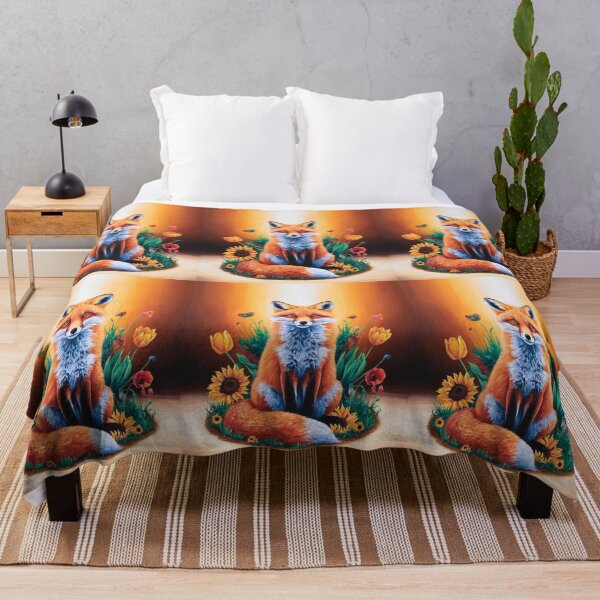 Artikelvorschau, Süßer Fuchs. Entzückender Fuchs, Aquarellfuchs, Fuchszeichnung, Blumenfuchs, Fuchsbild entworfen und verkauft von FoxVibes.