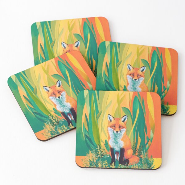 Item preview, Cute Fox. Adorable fox, watercolor fox, fox drawing, floral fox, fox image designed and sold by FoxVibes.