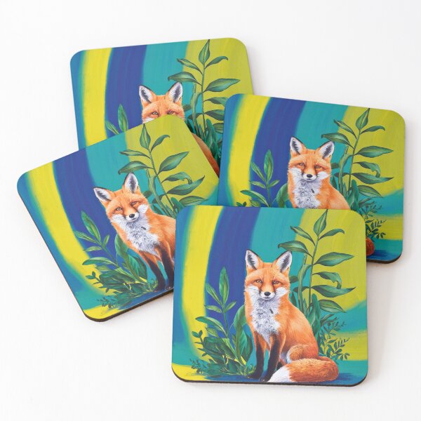 Item preview, Cute Fox. Adorable fox, watercolor fox, fox drawing, floral fox, fox image designed and sold by FoxVibes.
