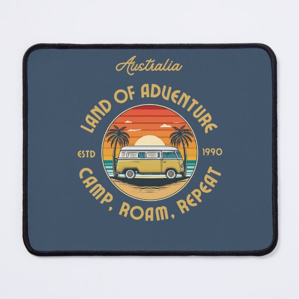 Item preview, Retro Camping Van Sunset - Land of Adventure designed and sold by inknships.