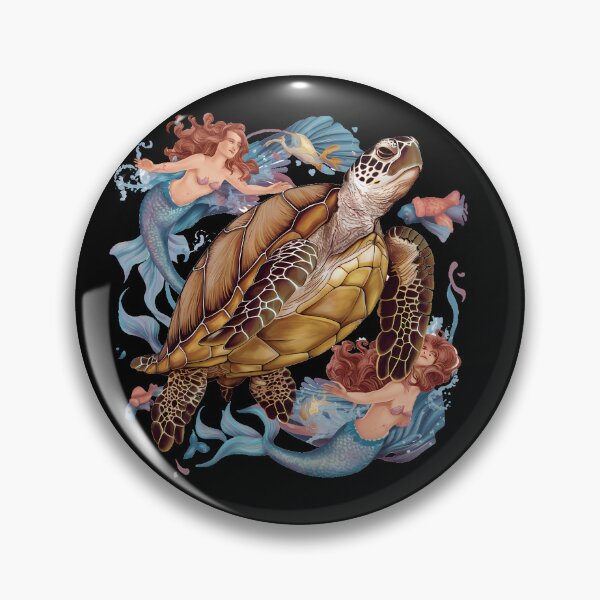 Item preview, Mermaid and Turtle Harmony designed and sold by RedTamah.
