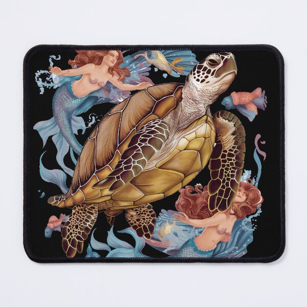 Item preview, Mermaid and Turtle Harmony designed and sold by RedTamah.