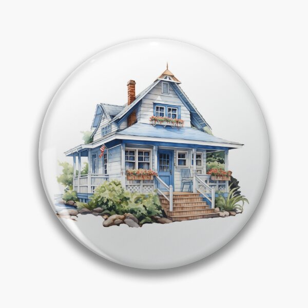 Item preview, Charming Coastal Cottage designed and sold by New-School-Wave.
