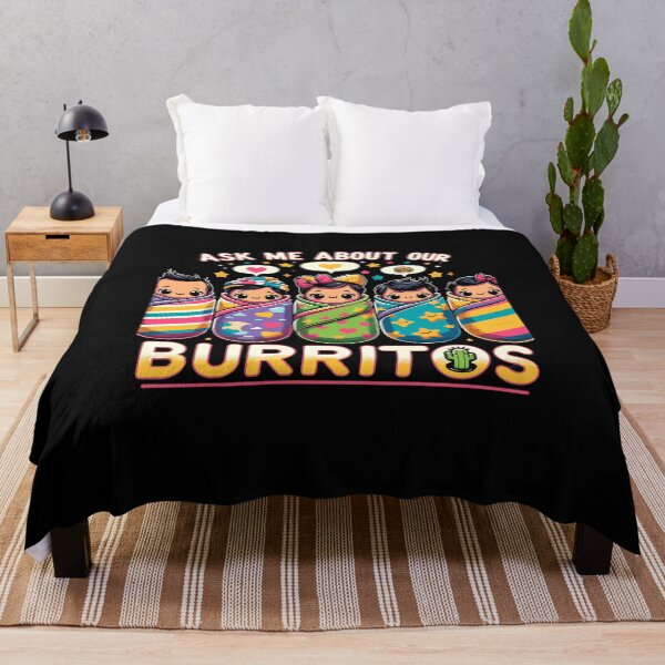 Item preview, Ask Me About Our Burritos NICU Nurse Taco Burrito Pun designed and sold by Dressed For Duty.