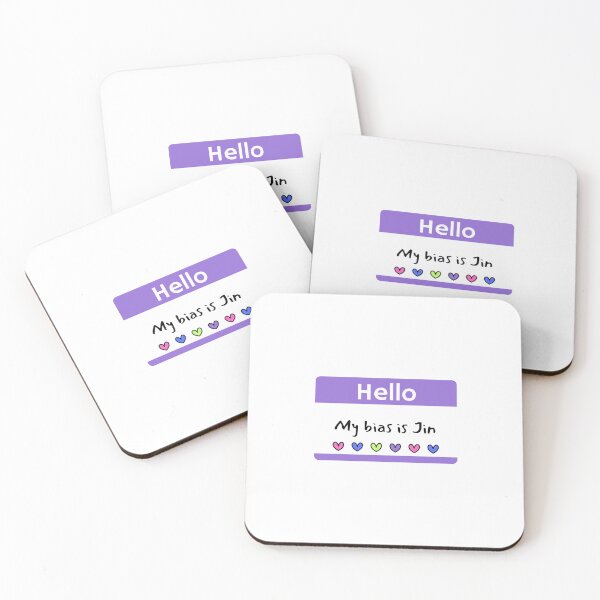 Item preview, Hello My Bias is Jin Tag designed and sold by MintMochaMatcha.