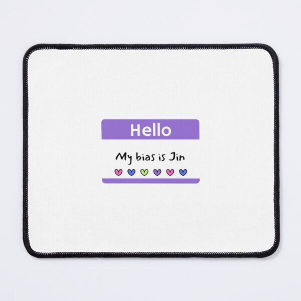 Item preview, Hello My Bias is Jin Tag designed and sold by MintMochaMatcha.
