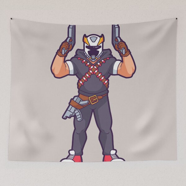 Item preview, Man Robot Astronaut Holding Gun Pistol Cartoon Vector Icon Illustration designed and sold by hjian8219.