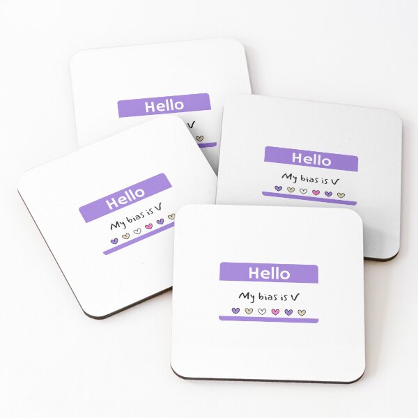 Item preview, Hello My Bias is V Tag designed and sold by MintMochaMatcha.