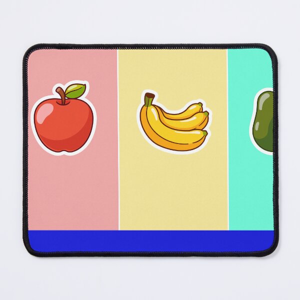 Item preview, 3 Fruit Sticker: Apple, Banana, Avocado Cartoon Vector Icon Illustration designed and sold by hjian8219.