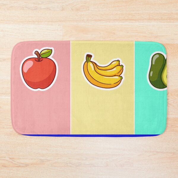 Item preview, 3 Fruit Sticker: Apple, Banana, Avocado Cartoon Vector Icon Illustration designed and sold by hjian8219.