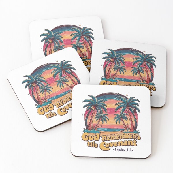 Item preview, God Remembers His Covenant, Exodus 2:24, Beach Scenery  designed and sold by Faithloveshop.