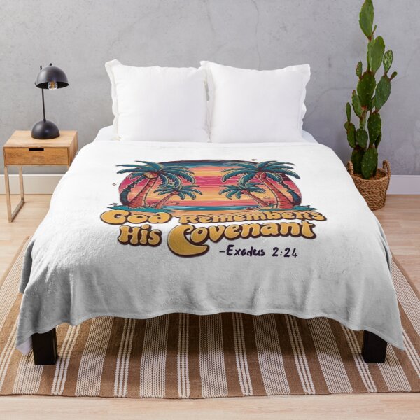 Item preview, God Remembers His Covenant, Exodus 2:24, Beach Scenery designed and sold by Faithloveshop.