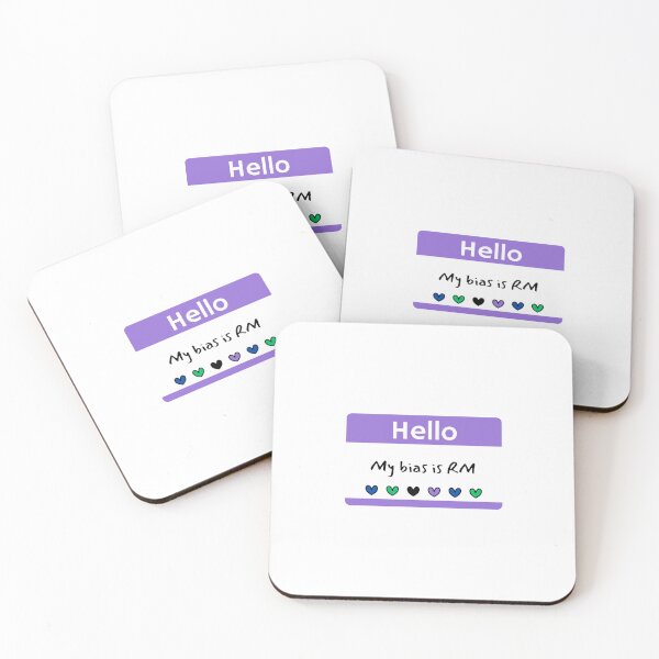 Item preview, Hello My Bias is Rm Tag designed and sold by MintMochaMatcha.