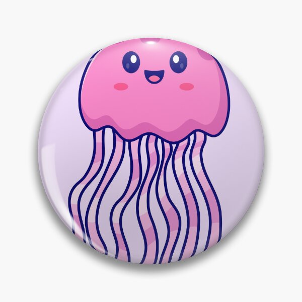 Item preview, Cute Jellyfish Swimming Cartoon Vector Icon Illustration designed and sold by hjian8219.