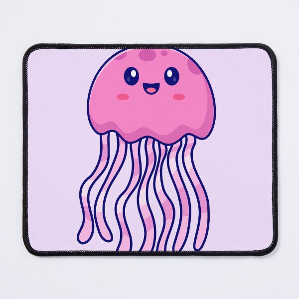Item preview, Cute Jellyfish Swimming Cartoon Vector Icon Illustration designed and sold by hjian8219.