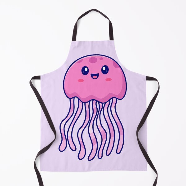 Item preview, Cute Jellyfish Swimming Cartoon Vector Icon Illustration designed and sold by hjian8219.