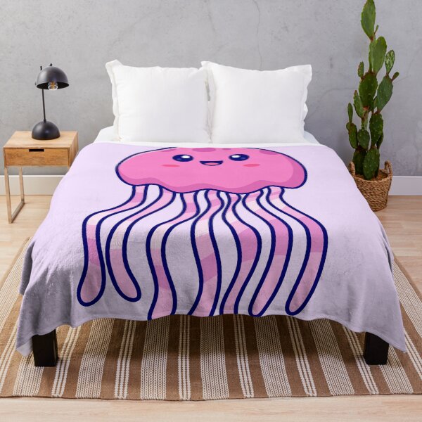 Item preview, Cute Jellyfish Swimming Cartoon Vector Icon Illustration designed and sold by hjian8219.