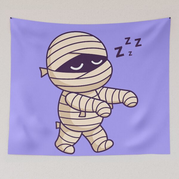 Item preview,  Cute Mummy Sleepy Cartoon Vector Icon Illustration designed and sold by hjian8219.