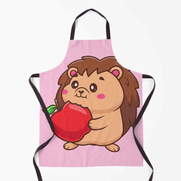 Item preview, Cute Hedgehog Eating Apple Cartoon Vector Icon Illustration designed and sold by hjian8219.