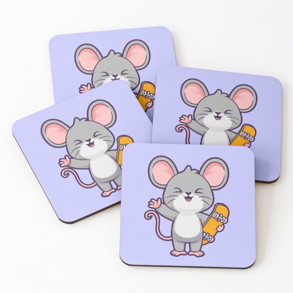 Item preview, Cute Mouse Playing Skateboard Cartoon Vector Icon Illustration designed and sold by hjian8219.