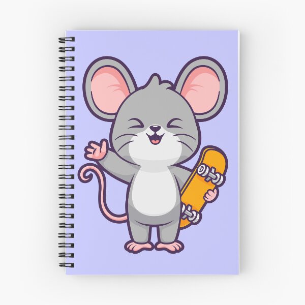 Item preview, Cute Mouse Playing Skateboard Cartoon Vector Icon Illustration designed and sold by hjian8219.