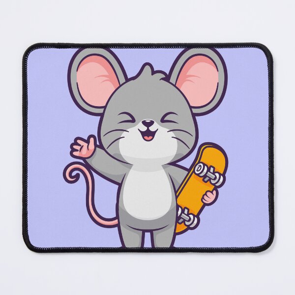 Item preview, Cute Mouse Playing Skateboard Cartoon Vector Icon Illustration designed and sold by hjian8219.