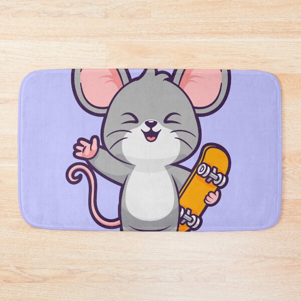 Item preview, Cute Mouse Playing Skateboard Cartoon Vector Icon Illustration designed and sold by hjian8219.