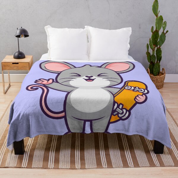 Item preview, Cute Mouse Playing Skateboard Cartoon Vector Icon Illustration designed and sold by hjian8219.