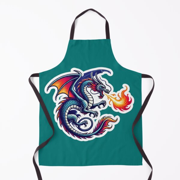 Item preview, Blue Dragon Breathing Fire designed and sold by PinUpPizzazz.