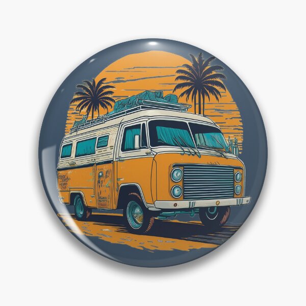 Item preview, Vintage Van Sunset - Retro Beach Adventure designed and sold by inknships.