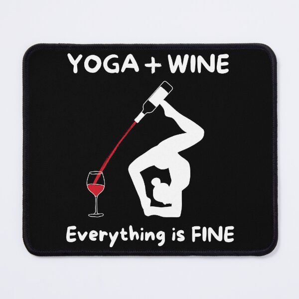 Item preview, Yoga and Wine Love Funny designed and sold by DivineMovement.