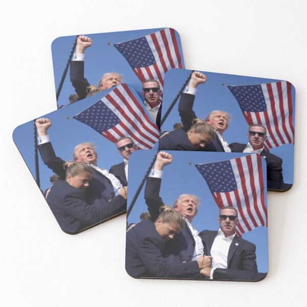 Item preview, Defiant Donald J. Trump Moments After Assassination Attempt designed and sold by ZipperDragon88.