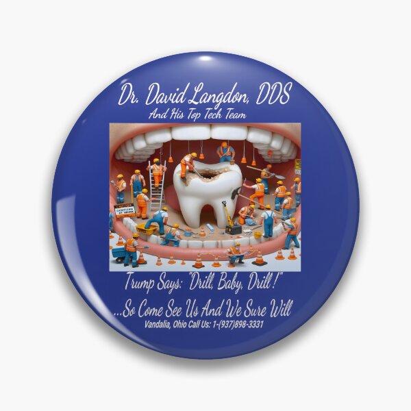 Item preview, Dr. Langdon DDS ~Drill White 2 designed and sold by Hall-O-Gram.