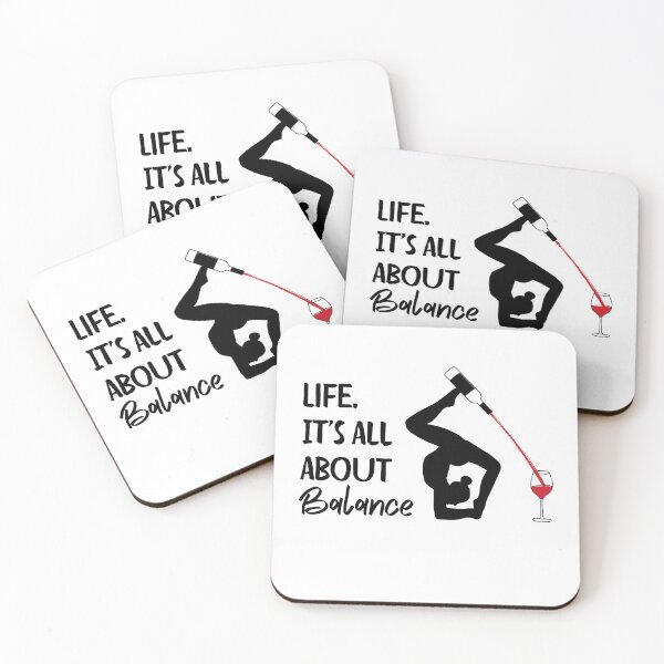 Item preview, Wine and Yoga Balance Addict Lover designed and sold by DivineMovement.